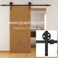 chinese wholesale wooden sliding barn door hardware / barn door system